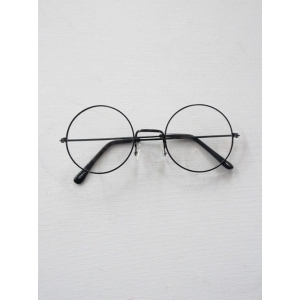 Metal Black Round Glasses - Old Man Glasses